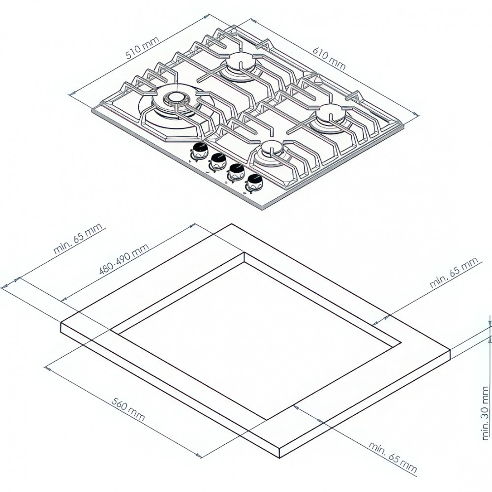 Варочная Kuppersberg Bronze