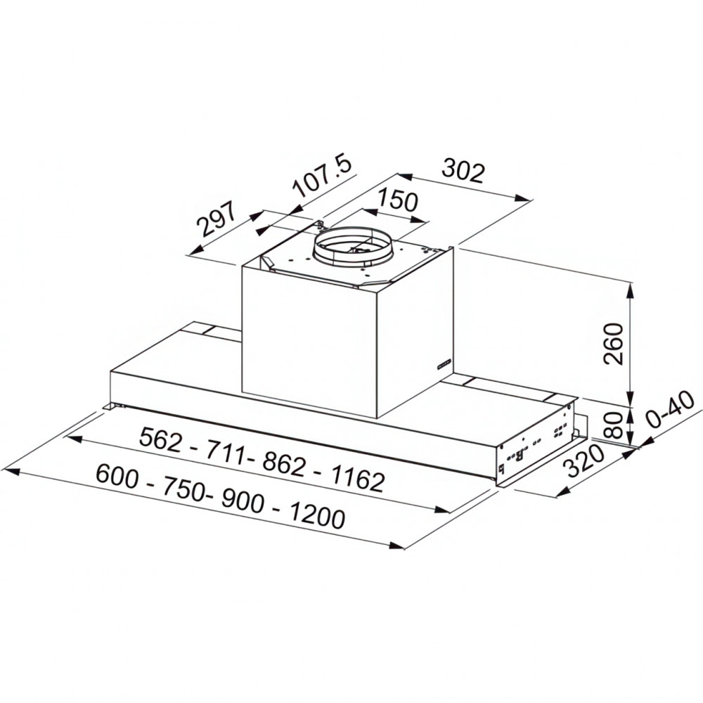 Вытяжка Franke FSTS DRIP-FREE 60 X Franke FMY DRIP-FREE 60 X 305.0702.609