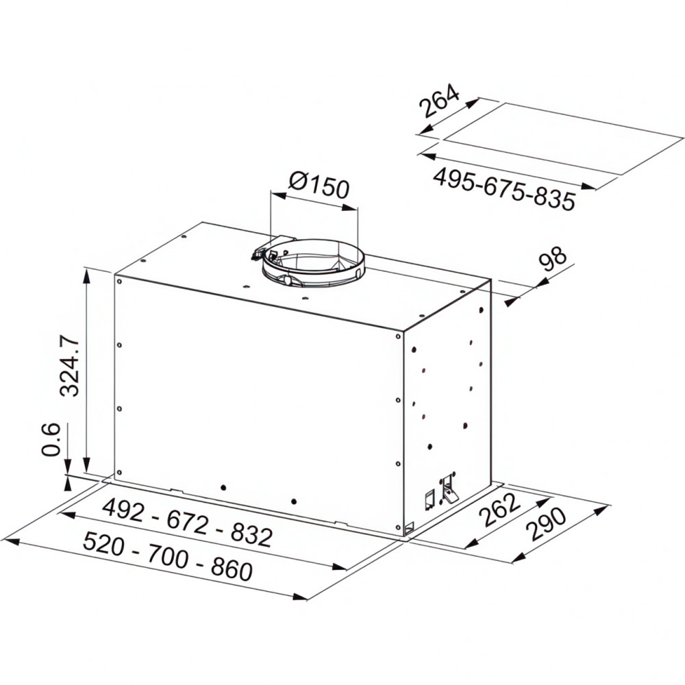 Вытяжка Franke FBFP XS A52 Franke FBFP XS A52 305.0665.368