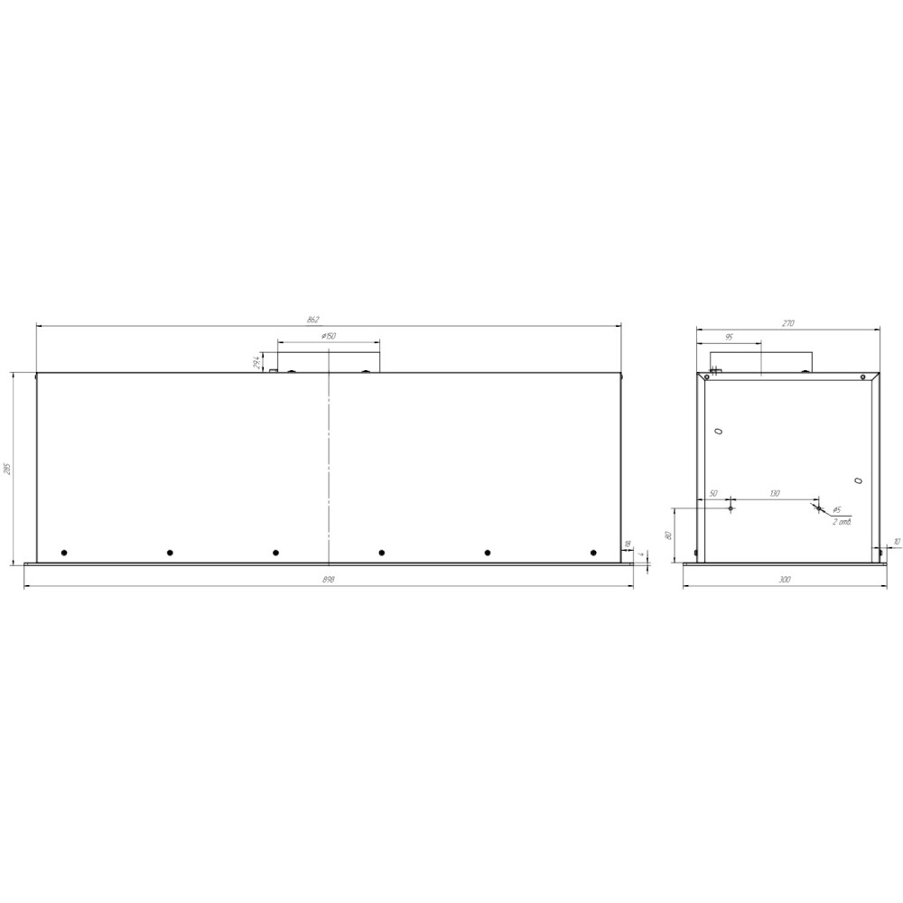 Вытяжка Franke 305.0738.598 Franke LUCE 90 BK 305.0738.598