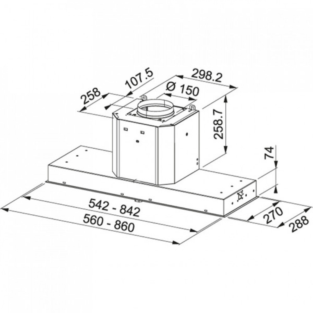 Вытяжка Franke 110.0456.724 Franke Mythos FMY 908 BI BK