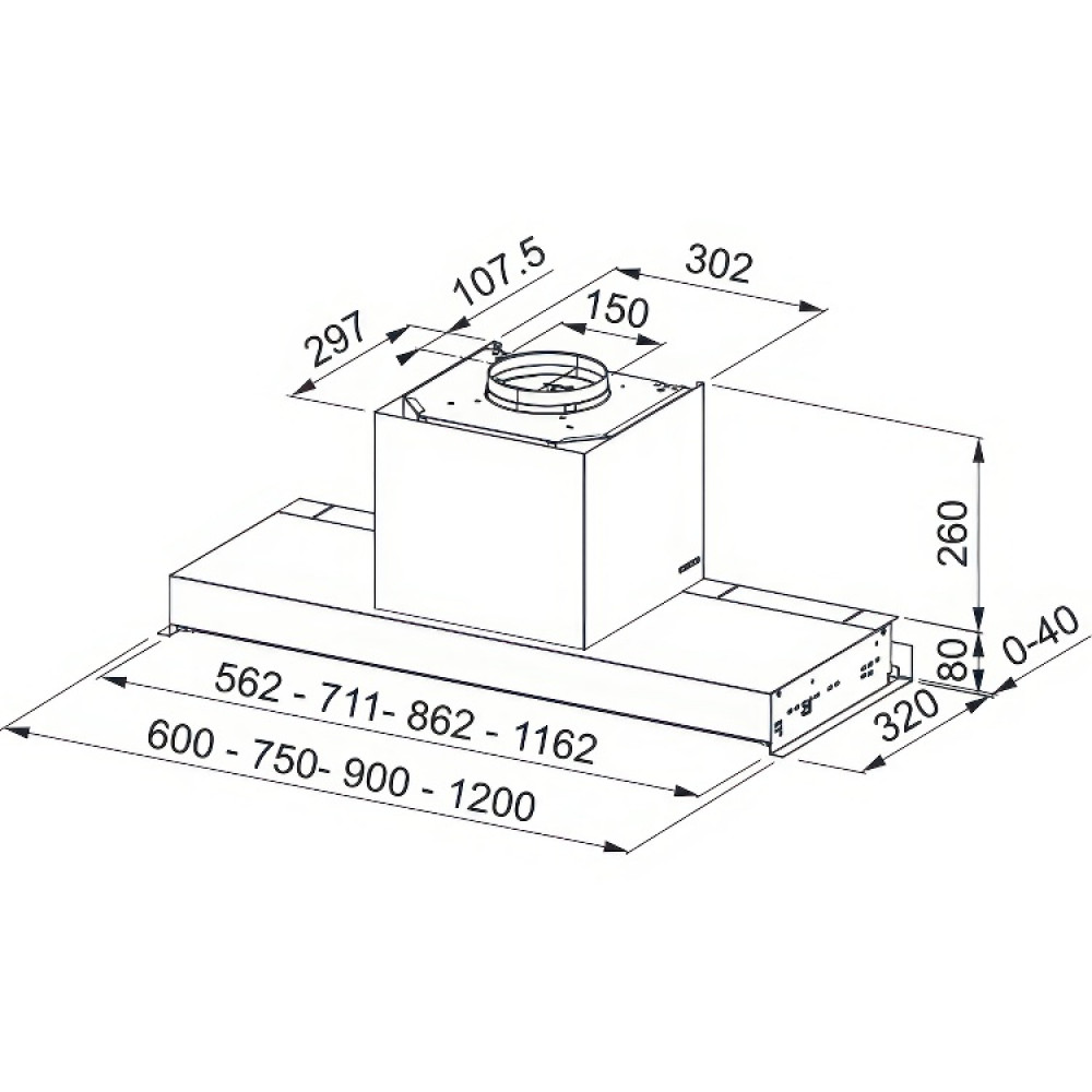Вытяжка Franke FMY DRIP-FREE 120 KL Franke Mythos 305.0705.341