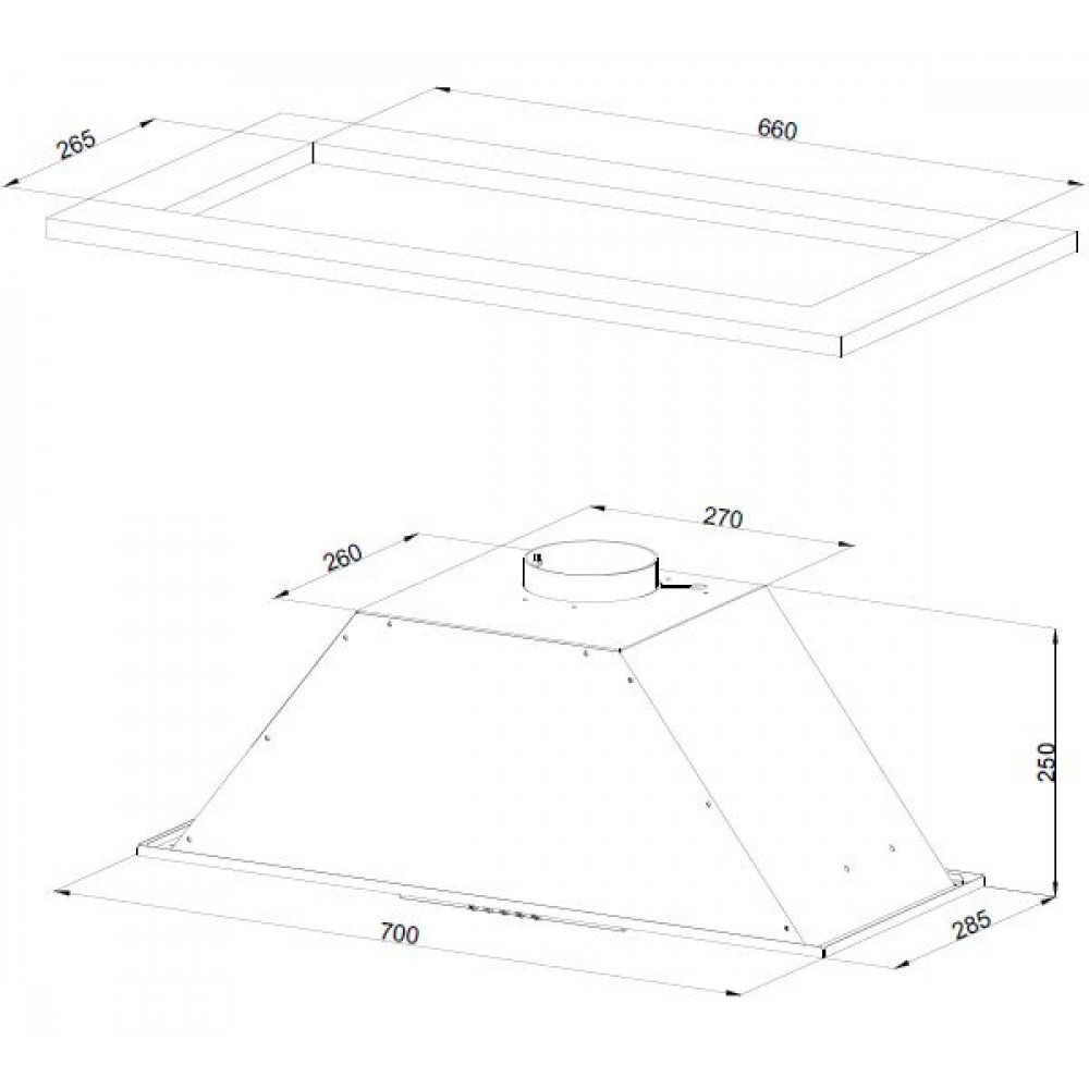 Вытяжка встраиваемая Kuppersberg Kuppersberg INLINEA 72 White