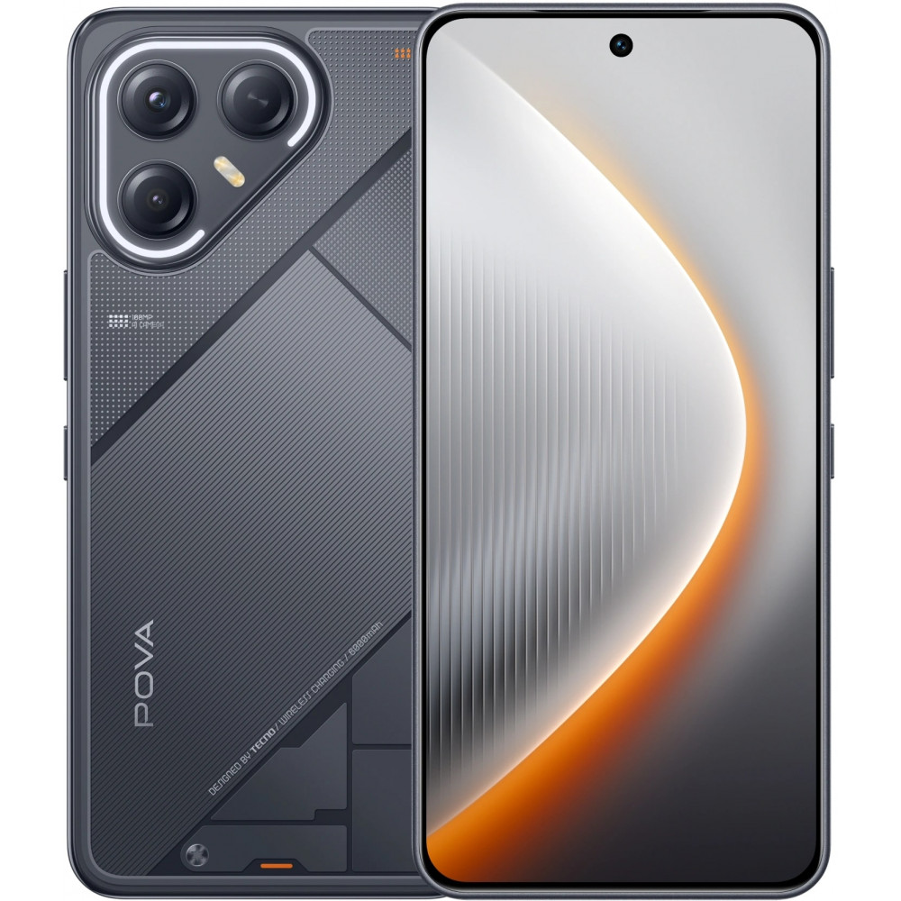 Смартфон TECNO Pova 7 Ultra 5G LJ9 256+8 GEEK BLACK