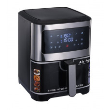 Аэрогриль KB-6001, умная фритюрница без масла, 6.8 л, сенсорное управление, с дисплеем, 1500 Вт, нерж. сталь Аэрогриль KB-6001, умная фритюрница без масла, 6.8 л, сенсорное управление, с дисплеем, 1500 Вт, нерж. сталь