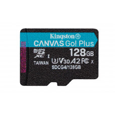 Карта памяти Kingston  128GB microSDXC Canvas Go Plus Gen4 200MBs A2 U3 V30 Card WO ADP Kingston SDCG4128GBSP