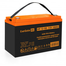 Аккумуляторная батарея ExeGate EX282987RUS HR 12-100 (12V 100Ah, под болт М6)