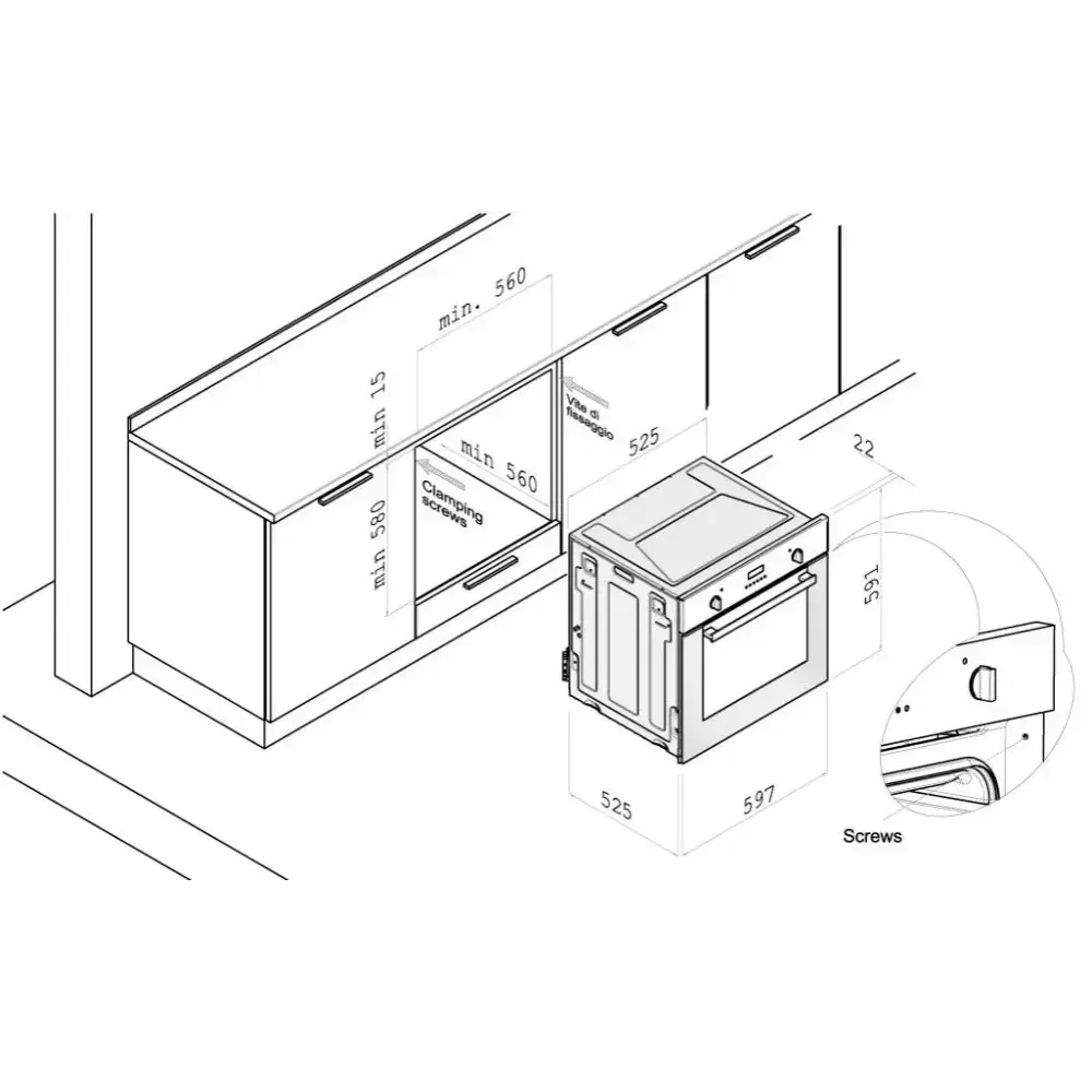 Встраиваемый Korting CFX