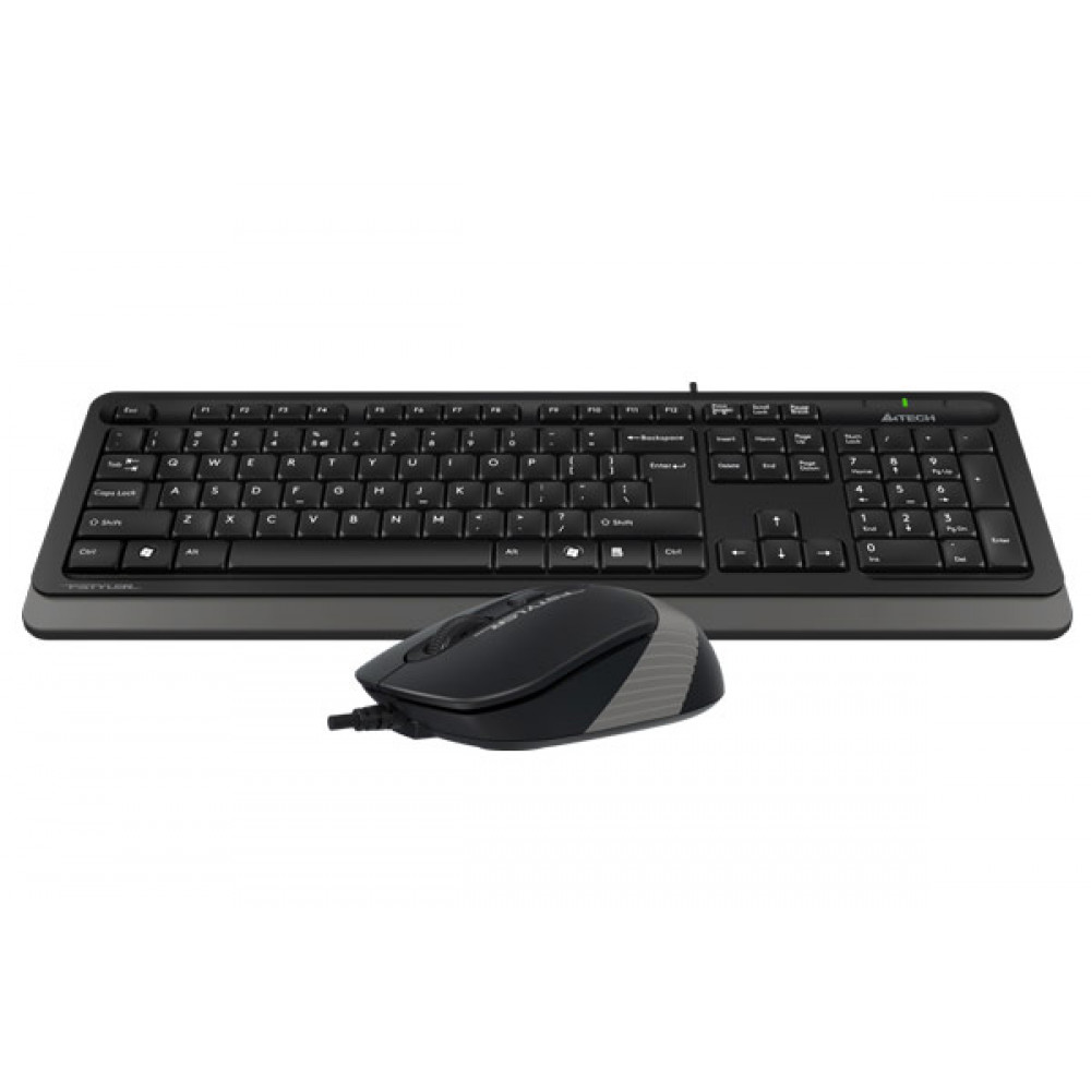 Клавиатура + мышь A4Tech Fstyler F1010 клавчерныйсерый мышьчерныйсерый USB Multimedia (F1010 GRE F1010 GREY A4Tech F1010 GREY