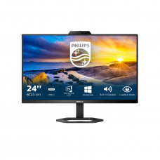 Монитор Philips 24E1N5300HE 23.8, 1920x1080, IPS, 75hz, 80M1, 300cd, 1ms, HDMI 1.4, DP 1.2, 4xUSB 3.2, Type-C 65W, Speakers, web-cam 5.0mpx, H. adj 130mm, pivot, VESA, 3Y, Black Philips 24E1N5300HE