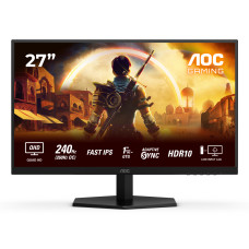 Монитор AOC Q27G42ZE 27" 2560x1440, IPS, 240Hz, 80M1, 300cd,  0.3ms, 2xHDMI 2.0, DisplayPort 1.4, VESA, 3Y, BlackRed AOC Q27G42ZE