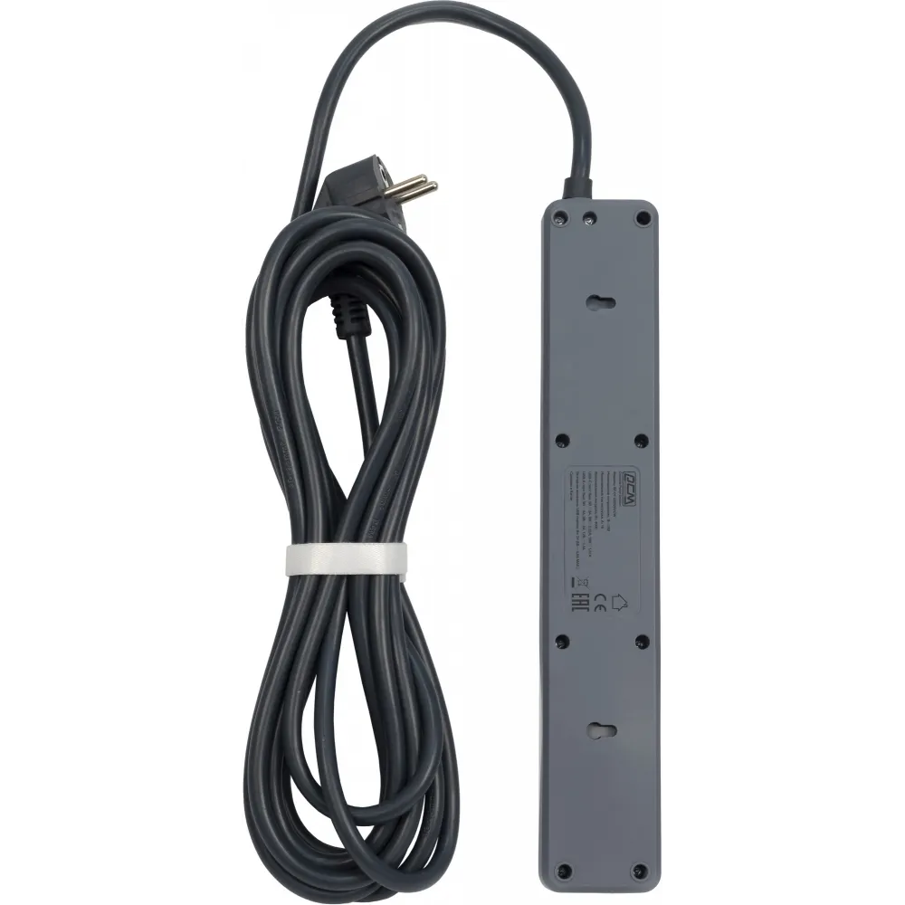 Сетевой фильтр-удлинитель Powercom PowerCom SP-01 USB2A1CW 3.0M