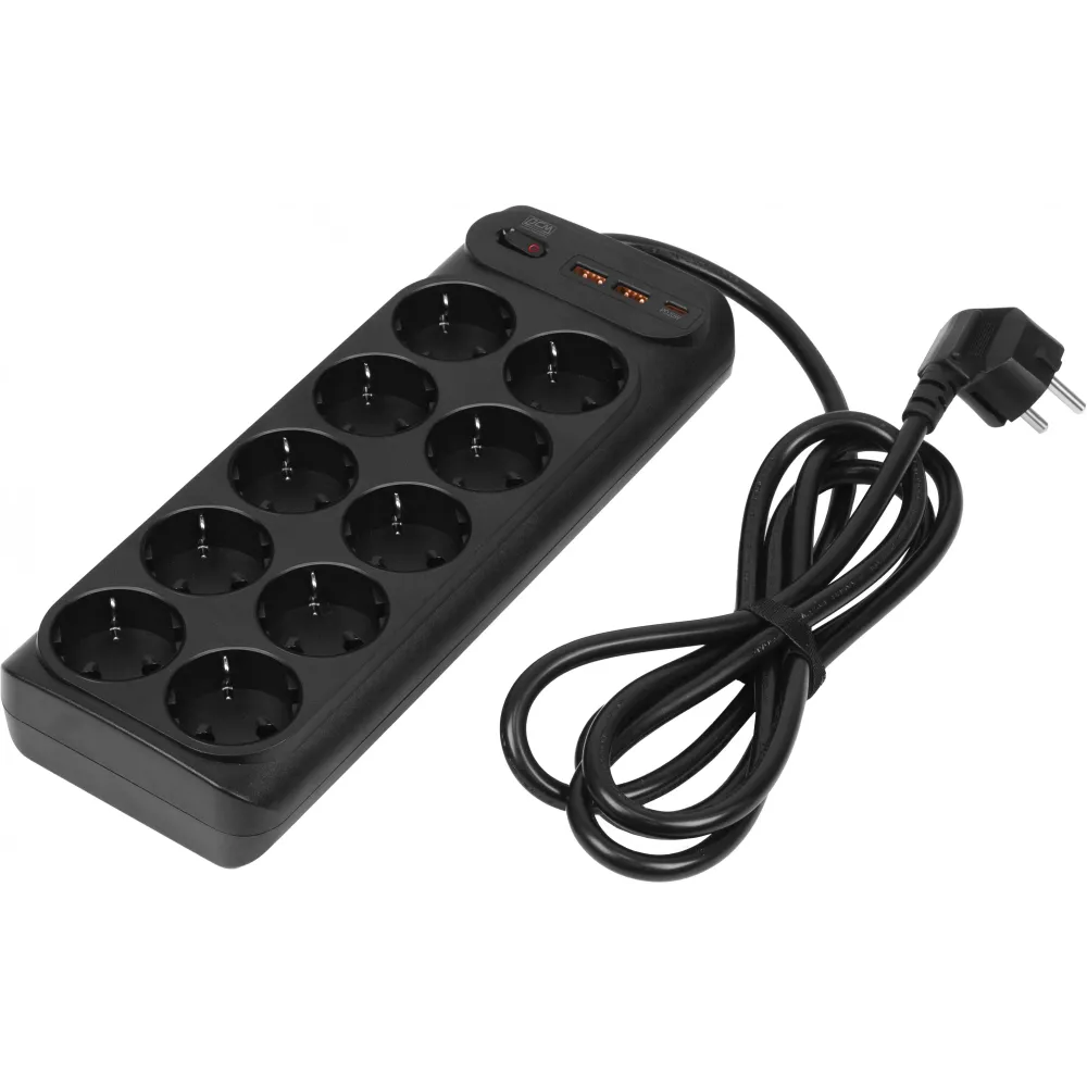 Сетевой фильтр-удлинитель Powercom PowerCom SP-10 USB2A1CB 3.0M