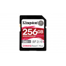 Карта памяти  Kingston 256GB SDXC Canvas React Plus UHS-II 280R100W U3 V60 Kingston SDR2V6256GB