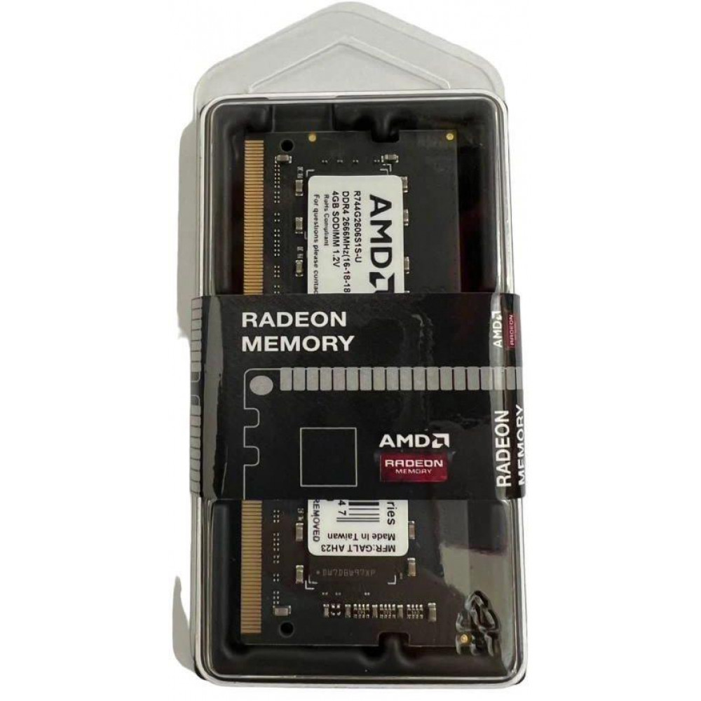 Память DDR4 4Gb 2666MHz AMD R744G2606S1S-U