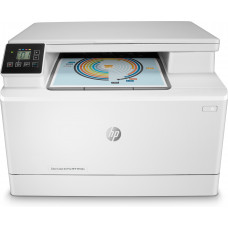 МФУ лазерный HP Color LaserJet Pro MFP M182n (7KW54A), A4, цветной, печ. до 16 стр/мин., 600 x 600 dpi (печать) 1200x1200dpi (скан.), USB, RJ-45, Air Print, Mopria