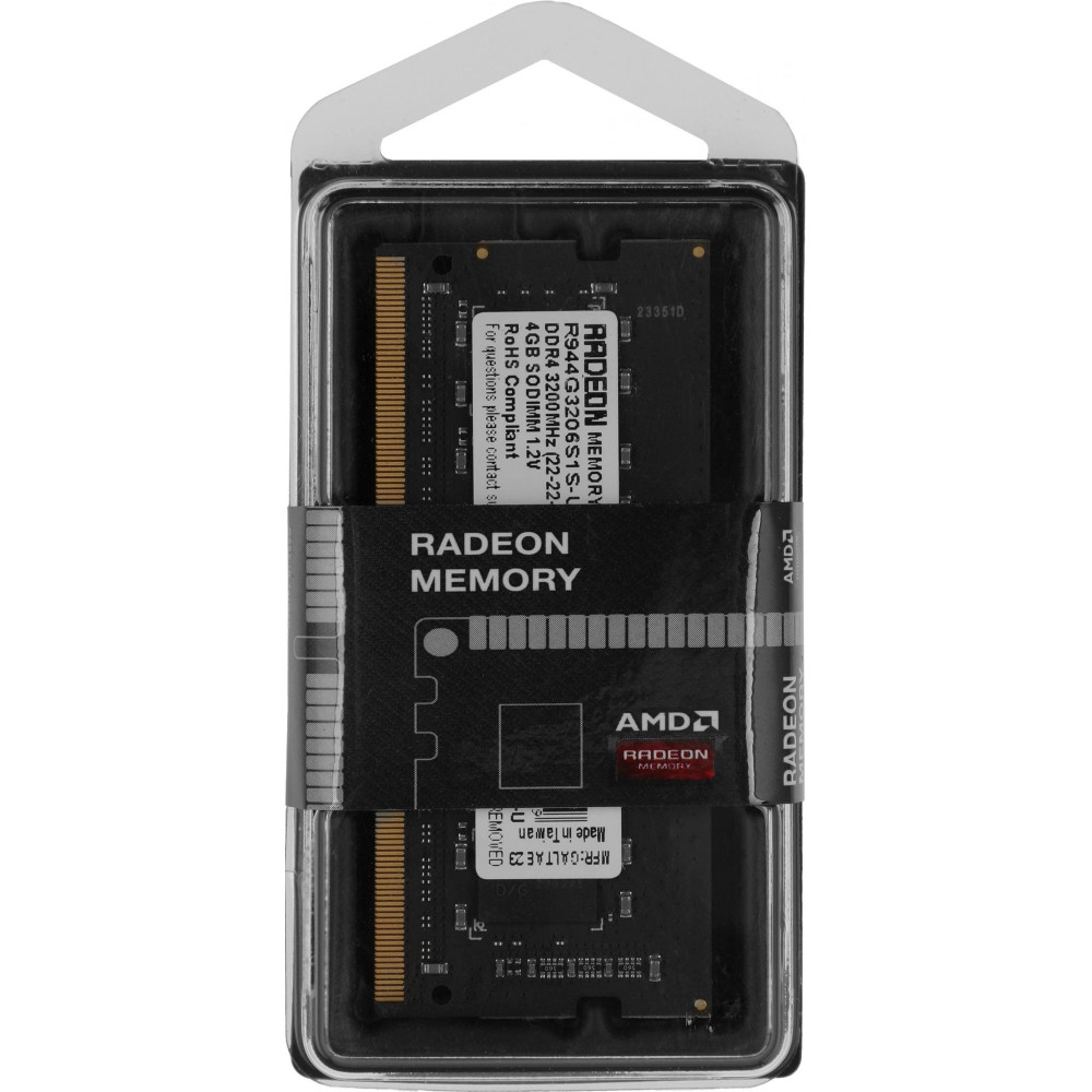 Память DDR4 4GB 3200MHz AMD R944G3206S1S-U