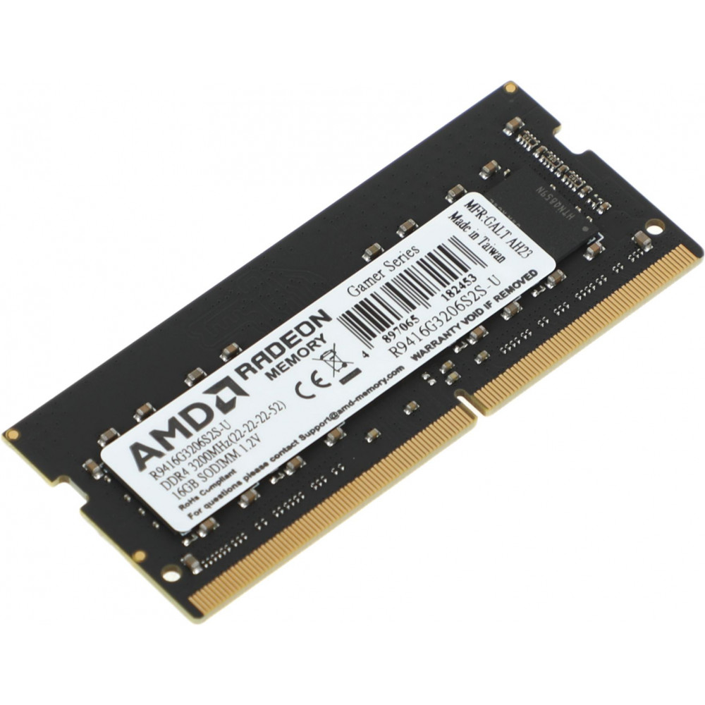 Память DDR4 16Gb 3200MHz AMD R9416G3206S2S-U