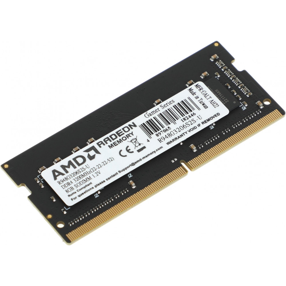 Память DDR4 8Gb 3200MHz AMD R948G3206S2S-U
