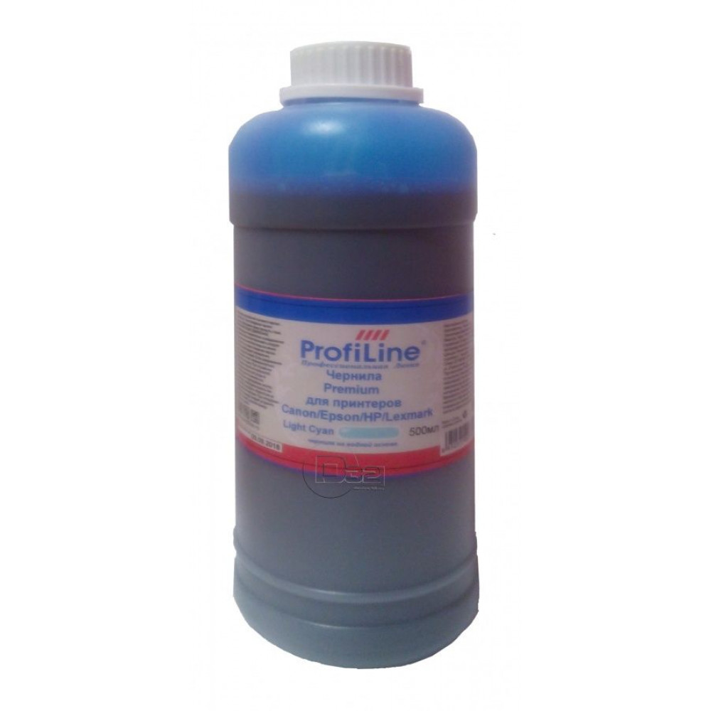 Чернила ProfiLine Premium для Canon/Epson/HP/Lexmark 500мл Cyan
