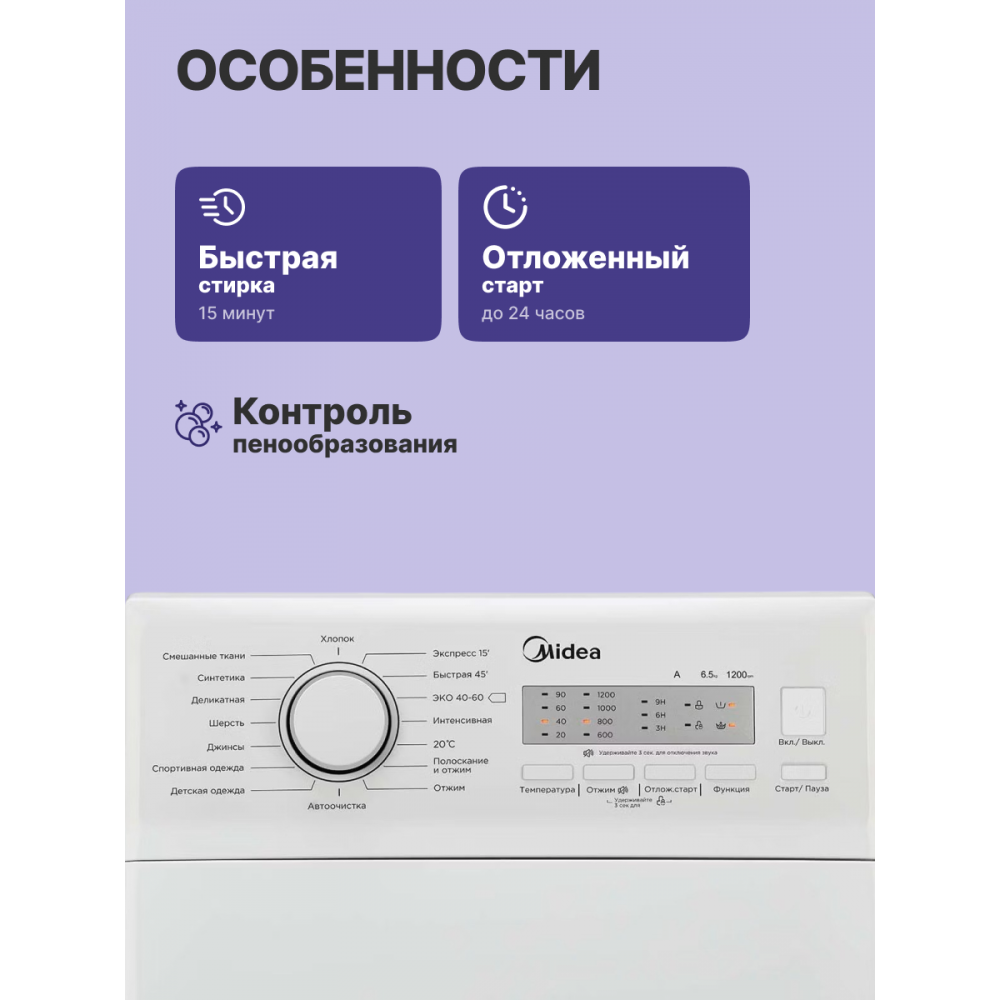 Стиральная Midea MFE11W65W-C