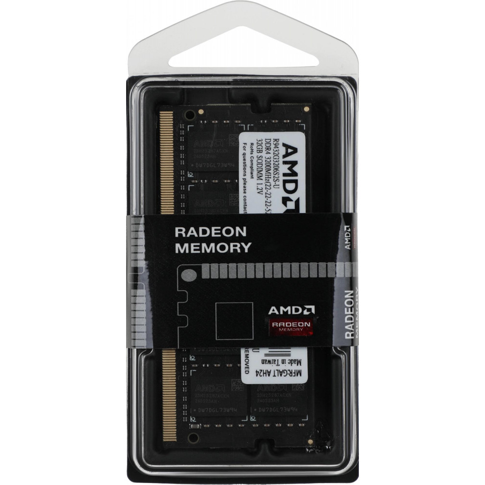 Память DDR4 32Gb 3200MHz AMD R9432G3206S2S-U