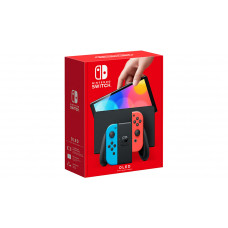 Игровая приставка Nintendo Switch OLED сине-красный