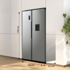 Холодильник Gorenje NRR9185EAXLWD двухкамерный серебристый мат. инвертер