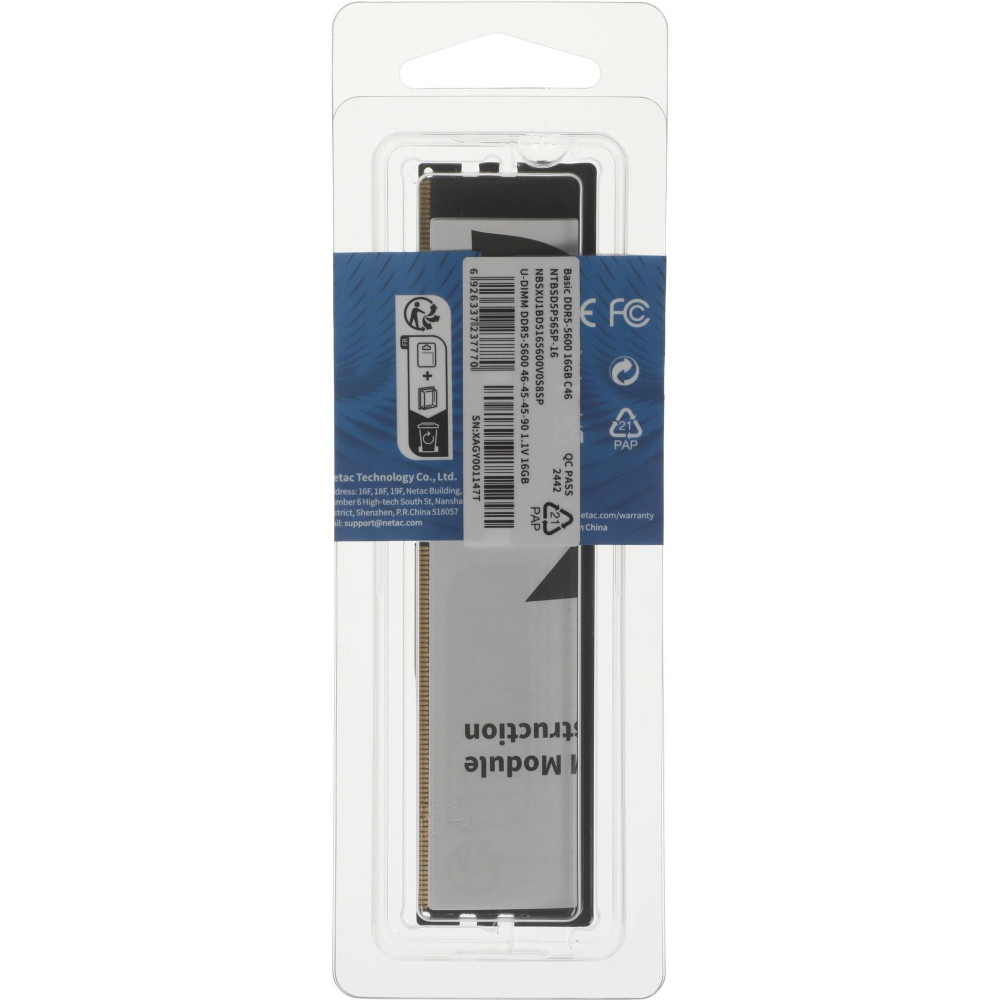Модуль памяти Netac NTBSD5P56SP-16