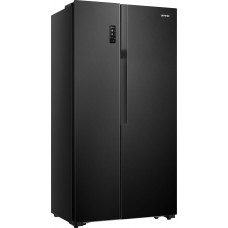 Холодильник Gorenje NRS918EMB черный инвертер двухкамерный 334/167л морозилка сбоку, No Frost, Side by Side