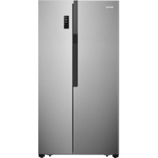 Холодильник Gorenje NRS918EMX серый двухкамерный 334/167л морозилка сбоку, No Frost, Side by Side