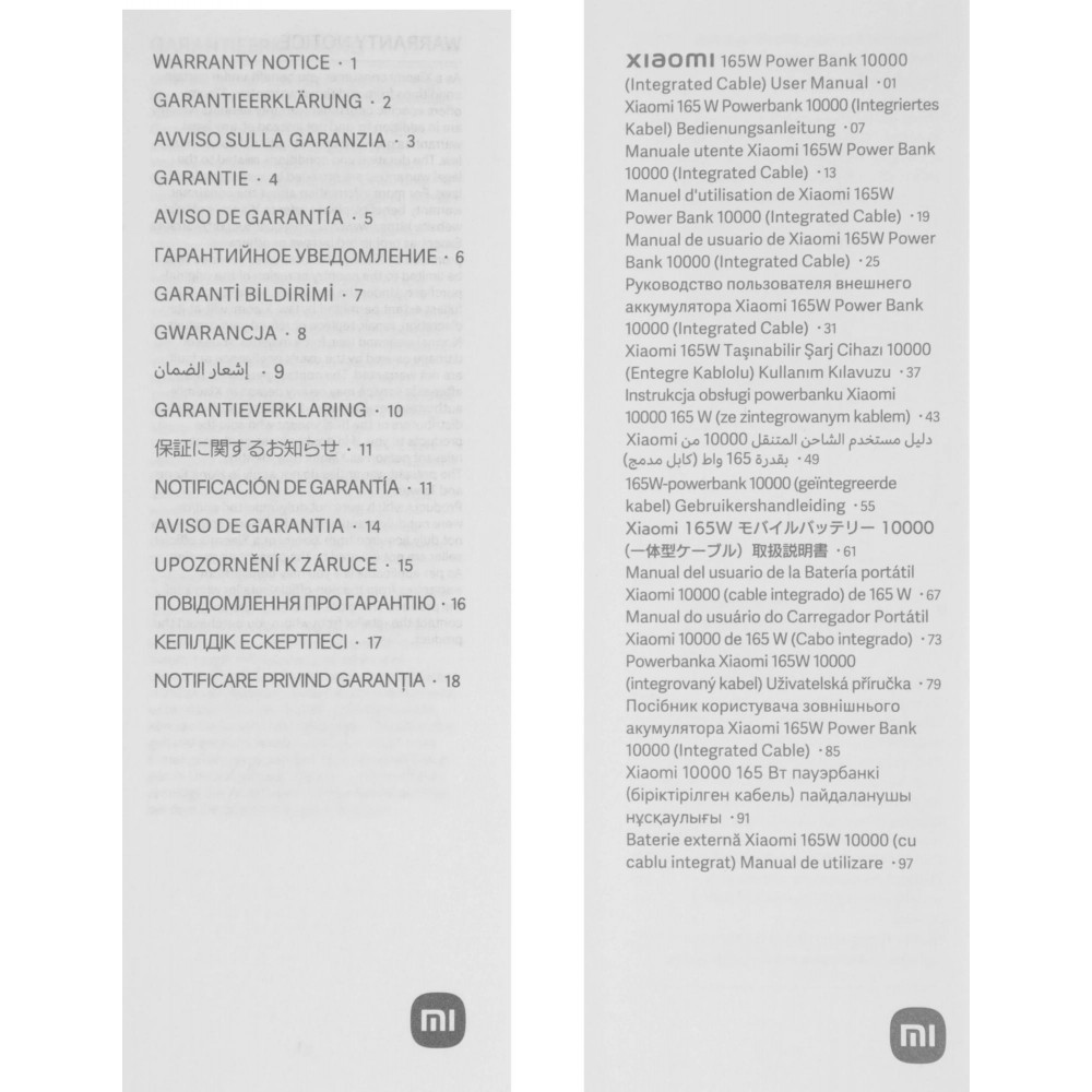 Мобильный аккумулятор Xiaomi BHR9361GL