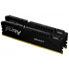 Модуль памяти DDR 5 DIMM 128Gb PC44800, 5600Mhz, Kingston FURY Beast Black XMP CL40 (Kit of 2) (KF556C40BBK2-128)