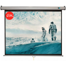 Экран для проектора S'OK SCPSW-213x213GR 119'' 1:1 настенно-потолочный, ручной, матовый, серый