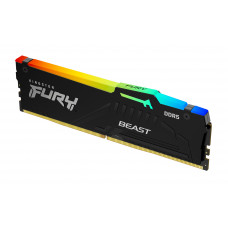 Память оперативная Kingston KF560C36BBE2A-32 Fury Beast RGB RTL Gaming DDR5 32GB 6000MHz PC5-48000 CL36 DIMM 288-pin 1.35В single rank с радиатором