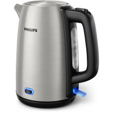 Чайник Philips HD9353/90 объем 1.7 л мощность 2060 Вт индикация включения, поддержание тепла закрытая спираль установка на подставку в любом положении стальной корпус