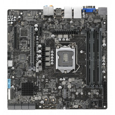 Серверная материнская плата ASUS WS C246M PRO, LGA 1151 v2, Intel C246, 4xDDR4, 1xM.2, 6xSATA, 1xPCI-E 3.0 x16, 1xPCI-E x1, 2x1Gb LAN, 2xUSB-A 2.0, 2xUSB-A 3.2 Gen 1, 2xUSB-A 3.2 Gen 2, 1xDisplayPort, 1xHDMI, 1xVGA, 3x3.5 мм, S/PDIF Out, Micro-ATX
