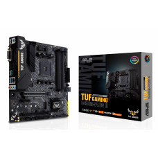 Материнская плата ASUS TUF GAMING B450M-PLUS II, AM4, AMD B450, 4xDDR4, 6xSATA, 1xM.2, 1xPCIe 3.0 x16, 1xPCIe 2.0 x16, 1xPCIe x1, 1xHDMI, 1xDVI-D, 1x 1Gb LAN, 2xUSB-A 3.2 Gen 1, 1xUSB-A 3.2 Gen 2, 2xUSB-A 2.0, 1xUSB-C 3.2 Gen 1, 3x3.5 мм, 7.1, mATX