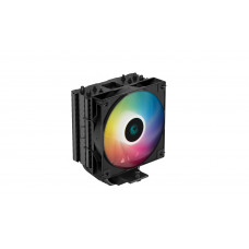 Кулер для процессора DEEPCOOL AG400 BK ARGb черный, 120 мм, алюминий/медь, 2000 об/мин, 31.6 дБ, 4 pin, 220 Вт, 150 мм