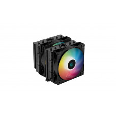 Кулер для процессора DEEPCOOL AG620 BK ARGb черный, 120 мм, алюминий/медь, 1850 об/мин, 29.4 дБ, 4 pin, 260 Вт, 157 мм