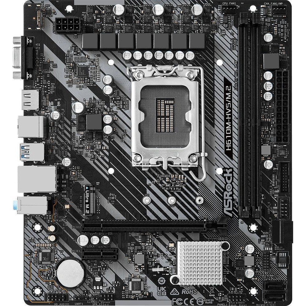 Материнская плата ASRock H610M-HVSM.2 R2.0