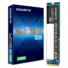 Накопитель SSD GIGABYTE AORUS Gen3 2500E, 500Gb, M.2 2280, PCIe 3.0 x4, NVMe, R/W 2300/1500