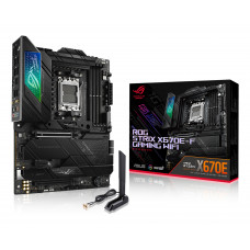 Материнская плата ASUS ROG STRIX X670E-F GAMING WIFI, AM5, AMD X670, 4xDDR5, 4xSATA, 4xM.2, 1xPCIe 5.0 x16, 1xPCIe 4.0 x4, 1xHDMI, 1xDP, 1x 2.5Gb LAN, 2xUSB-C 3.2 Gen 2, 2xUSB-C 3.2 Gen 2x2, 2xUSB-A 2.0, 7xUSB-A 3.2 Gen 2, 5x3.5 мм, 7.1, ATX