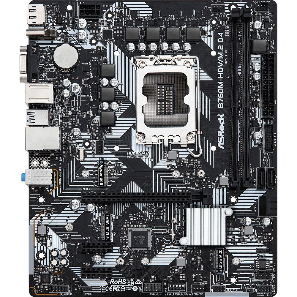 Материнская плата ASRock B760M-HDVM.2 D4