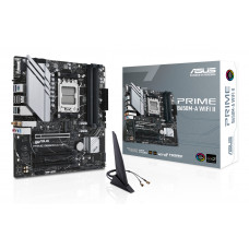 Материнская плата ASUS PRIME B650M-A WIFI II, AM5, AMD B650, 4xDDR5, 4xSATA, 2xM.2, 1xPCI-E 4.0 x16, 2xPCI-E 4.0 x1, 1xHDMI, 1xDP, 1xVGA, 1x 2.5Gb LAN, 2xUSB-A 3.2 Gen 2, 2xUSB-A 3.2 Gen 1, 4xUSB-A 2.0, 3x3.5 мм, 7.1, Micro-ATX