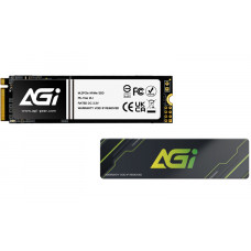 Накопитель SSD AGI AI818, 512Gb, PCIe 4.0 x4, M.2 2280, NVMe, R/W 5055/2765