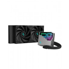 Система жидкостного охлаждения DEEPCOOL LT520 черный, 120 мм, алюминий/медь, 2250 об/мин, 32.9 дБ, 3 pin, 280 Вт