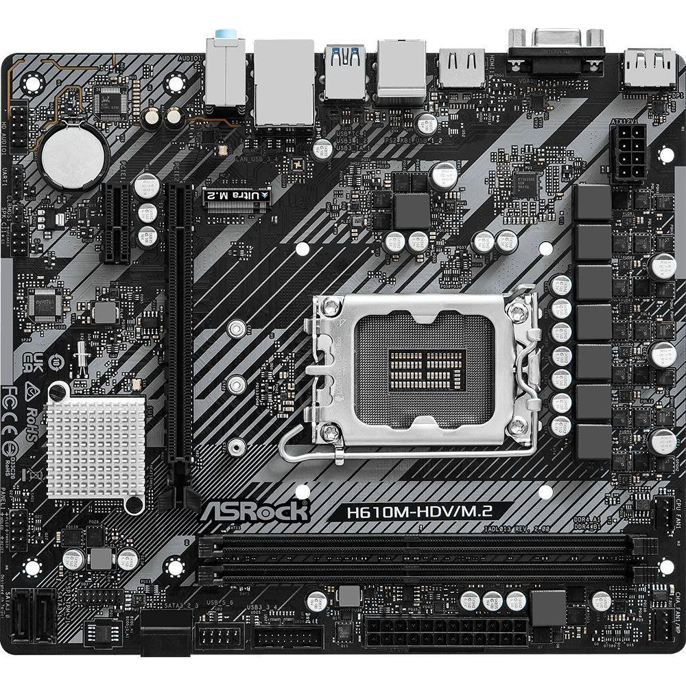 Материнская плата ASRock H610M-HDVM.2 R2.0