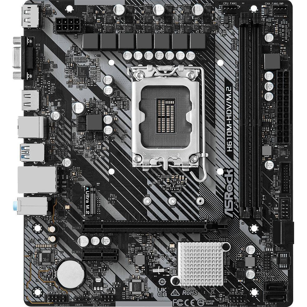 Материнская плата ASRock H610M-HDVM.2 R2.0