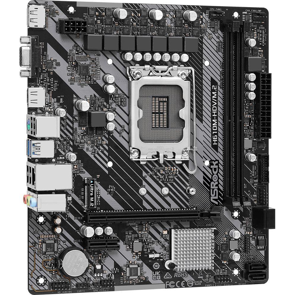 Материнская плата ASRock H610M-HDVM.2 R2.0